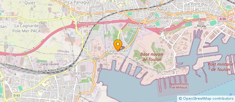 localisation de l'entreprise LA MAISON DES MARIONNETTES  TOULON