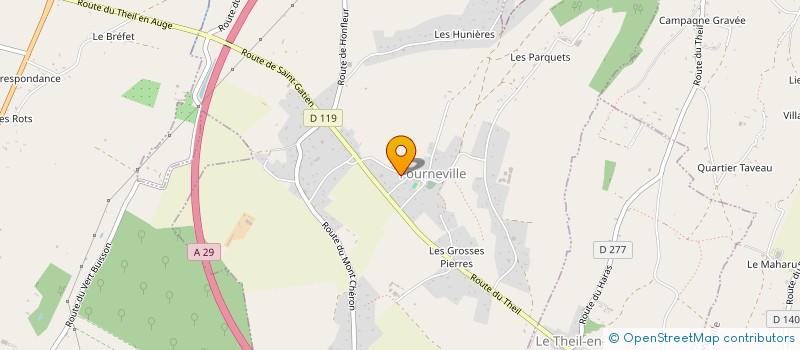 localisation de l'entreprise LA MAISON DES MARMOTTES  FOURNEVILLE