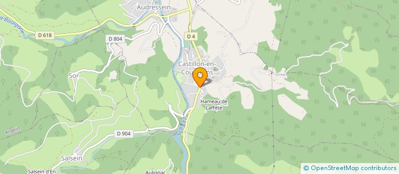 localisation de l'entreprise LA MAISON DES MASSIPOUS à CASTILLON-EN-COUSERANS