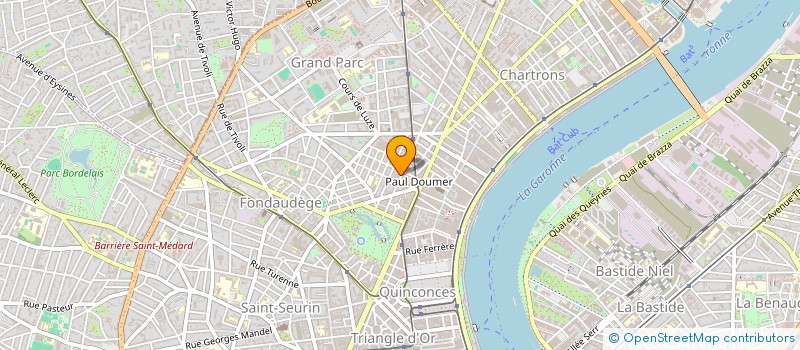 localisation de l'entreprise LA MAISON DES MATERIAUX à BORDEAUX