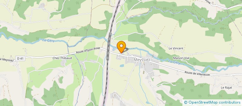 localisation de l'entreprise LA MAISON DES MINIPOUSS'  CHATONNAY