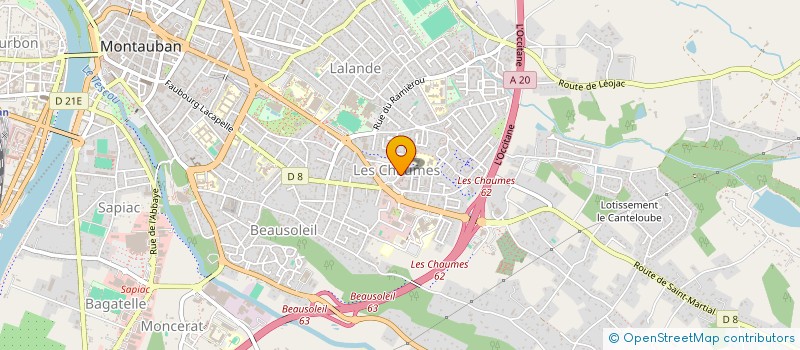 localisation de l'entreprise LA MAISON DES NOUNOUS 82 à MONTAUBAN