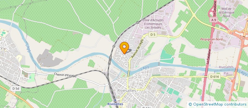 localisation de l'entreprise LA MAISON DES NYN'S MAISON D'ASSISTANTE MATERNELLE  RIVESALTES