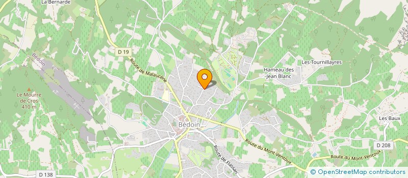 localisation de l'entreprise LA MAISON DES OLIVIERS  BEDOIN