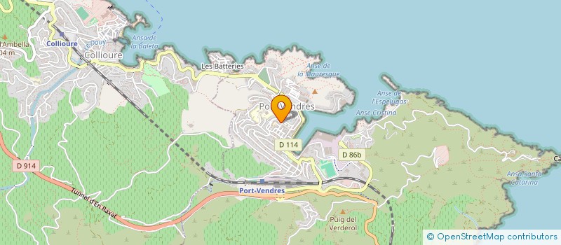 localisation de l'entreprise LA MAISON DES ORTHOS  PORT-VENDRES