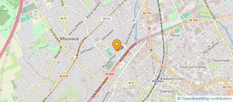 localisation de l'entreprise LA MAISON DES P'TITES CANAILLES à MOUVAUX