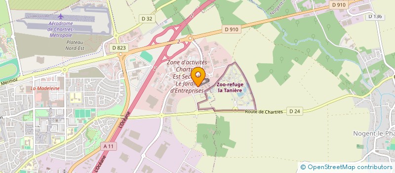 localisation de l'entreprise LA MAISON DES P'TITS CHOUCHOUX à CHARTRES