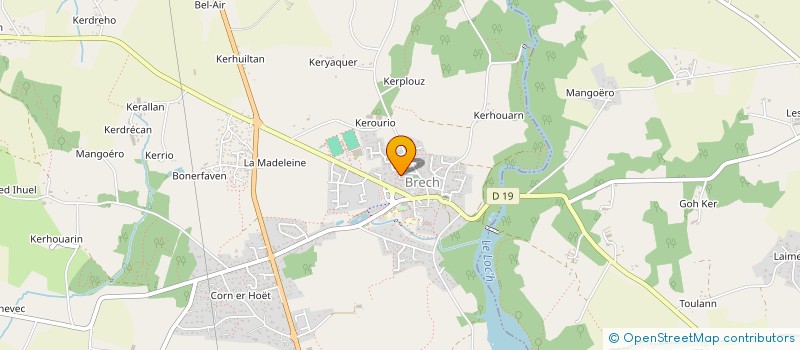 localisation de l'entreprise LA MAISON DES P'TITS POTES  BRECH