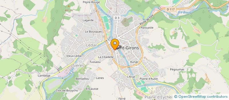 localisation de l'entreprise LA MAISON DES PAINS à SAINT-GIRONS