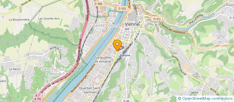 localisation de l'entreprise LA MAISON DES PAINS à VIENNE