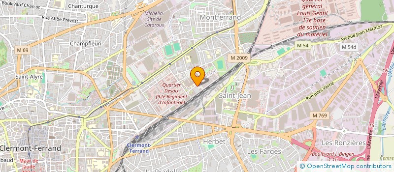 localisation de l'entreprise LA MAISON DES PARENTS - ESTAING  CLERMONT-FERRAND