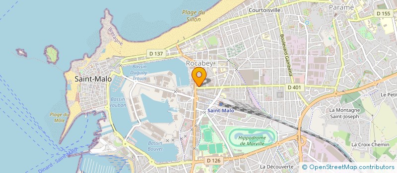 localisation de l'entreprise LA MAISON DES PARTICULIERS  SAINT-MALO