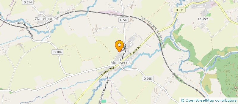 localisation de l'entreprise LA MAISON DES PETITES MAINS à MONTSECRET-CLAIREFOUGERE