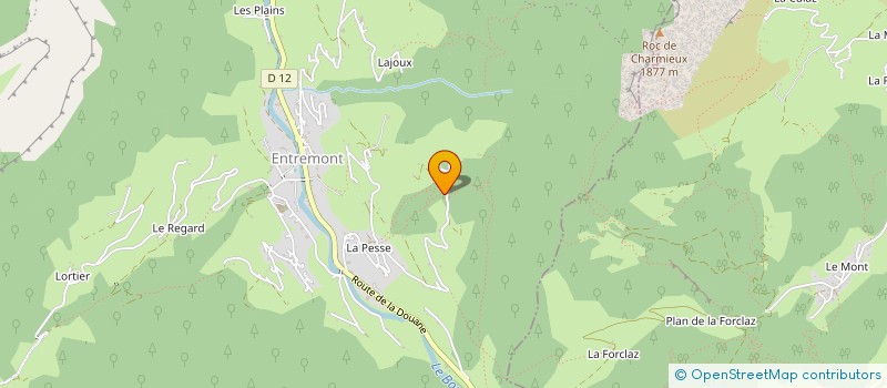 localisation de l'entreprise LA MAISON DES PETITS LUTINS à GLIERES-VAL-DE-BORNE