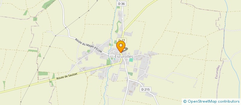 localisation de l'entreprise LA MAISON DES PETITS PIEDS  ESCUROLLES