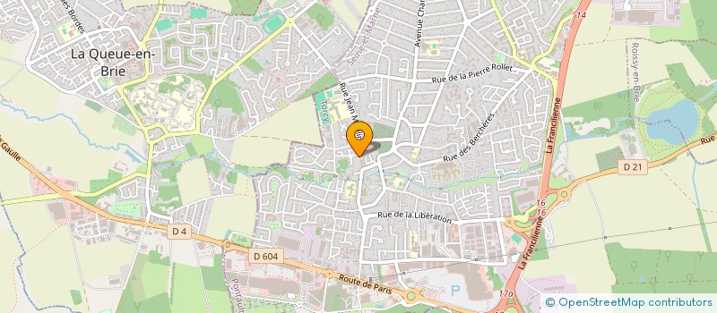 localisation de l'entreprise LA MAISON DES PETITS POIS  PONTAULT-COMBAULT