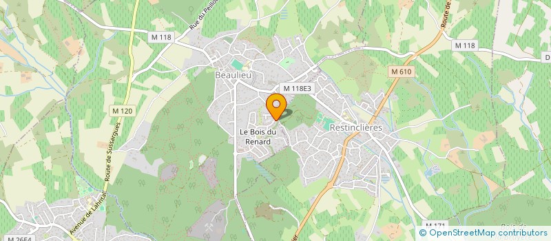 localisation de l'entreprise LA MAISON DES PETITS RENARDS  BEAULIEU