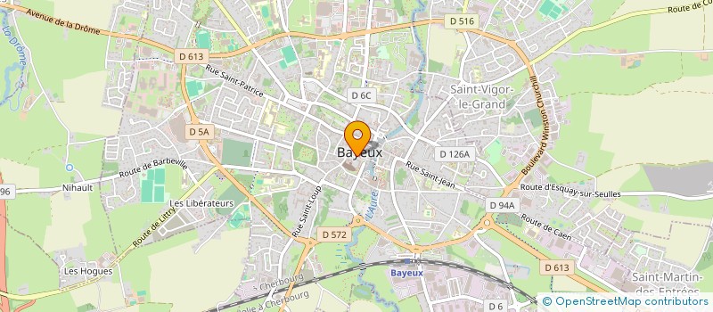 localisation de l'entreprise LA MAISON DES PETITS VIKINGS  BAYEUX