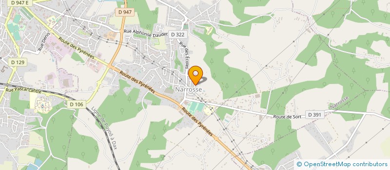 localisation de l'entreprise LA MAISON DES PITCHOUNS  NARROSSE