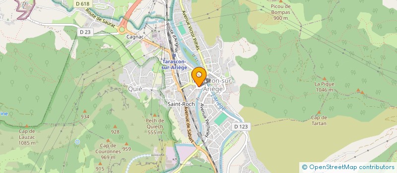 localisation de l'entreprise LA MAISON DES PITCHOUS à TARASCON-SUR-ARIEGE