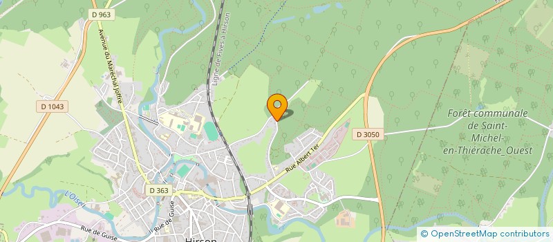 localisation de l'entreprise LA MAISON DES PROMENADES à HIRSON