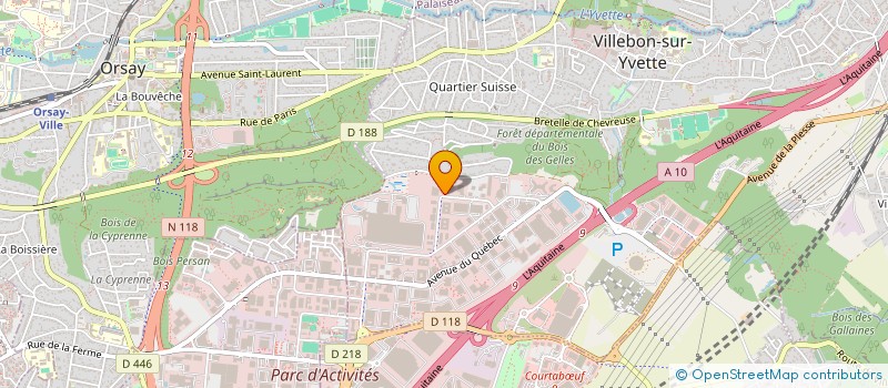 localisation de l'entreprise LA MAISON DES RENOVATEURS à VILLEBON-SUR-YVETTE