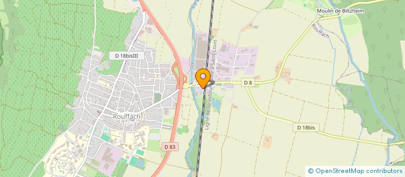 localisation de l'entreprise LA MAISON DES REVES ETOILES  ROUFFACH