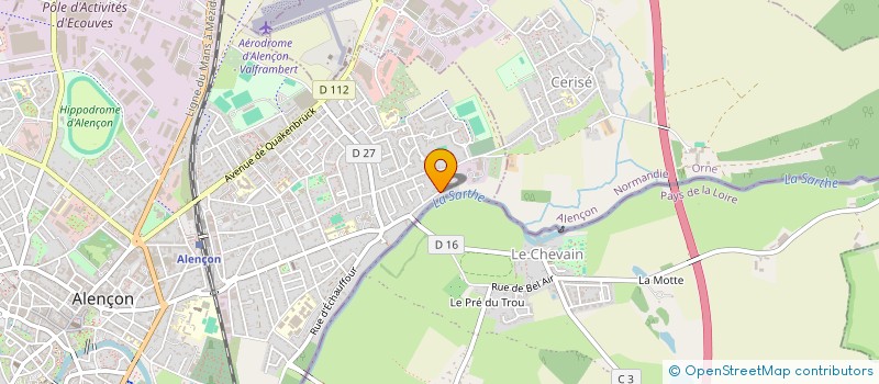 localisation de l'entreprise LA MAISON DES ROCHER à ALENCON
