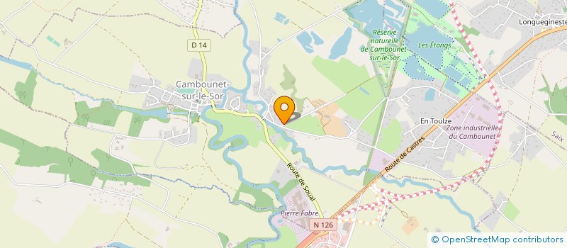 localisation de l'entreprise LA MAISON DES SAULES  CAMBOUNET-SUR-LE-SOR