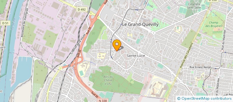 localisation de l'entreprise LA MAISON DES SAVEURS  LE GRAND-QUEVILLY