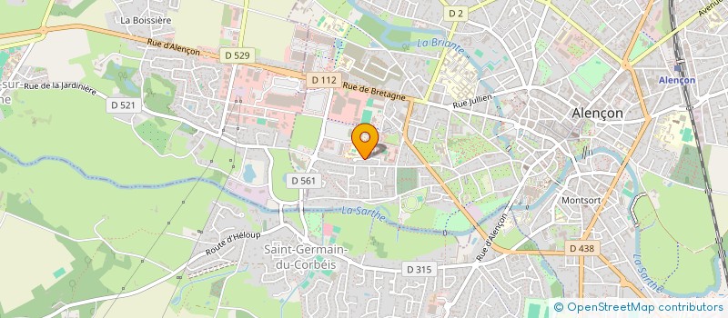 localisation de l'entreprise LA MAISON DES SCHTROUMPFS à ALENCON