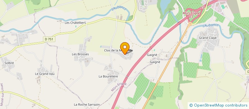 localisation de l'entreprise LA MAISON DES SENS à MURS-ERIGNE
