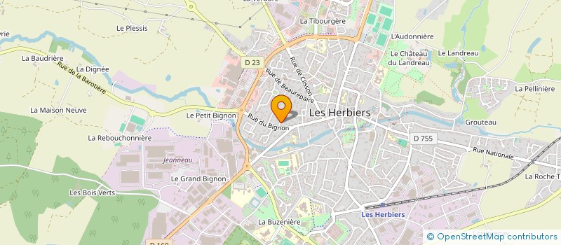 localisation de l'entreprise LA MAISON DES SOURCES à HERBIERS (LES)