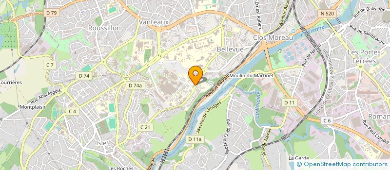 localisation de l'entreprise LA MAISON DES SOURIRES à LIMOGES