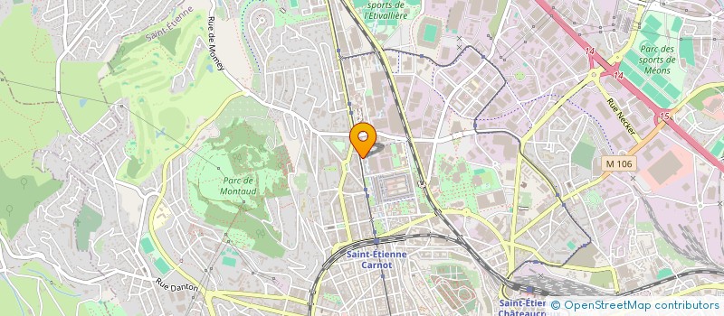 localisation de l'entreprise LA MAISON DES SPECTACLES ( LMS )  SAINT-ETIENNE