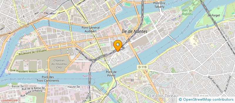 localisation de l'entreprise LA MAISON DES SUPPORTERS à NANTES