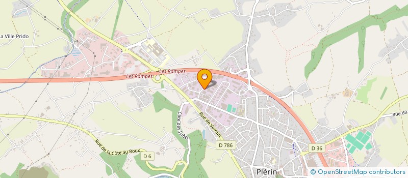localisation de l'entreprise LA MAISON DES TAXIS/AMBULANCES PLERINAISES à PLERIN