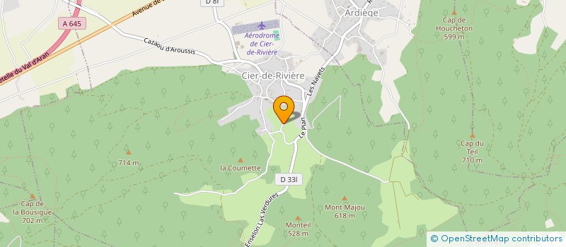 localisation de l'entreprise LA MAISON DES TROIS FRERES  CIER-DE-RIVIERE