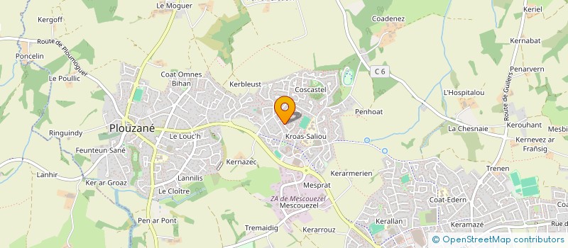 localisation de l'entreprise LA MAISON DES TROIS SOEURS  PLOUZANE