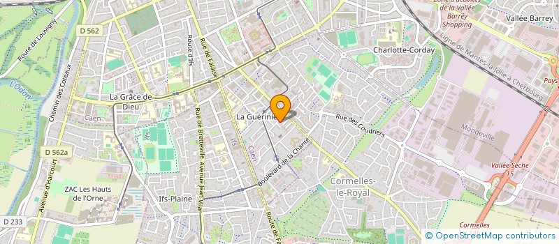 localisation de l'entreprise LA MAISON DES VAGABONDS à CAEN