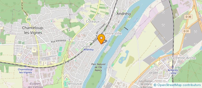 localisation de l'entreprise LA MAISON DES VIANDES  CHANTELOUP-LES-VIGNES