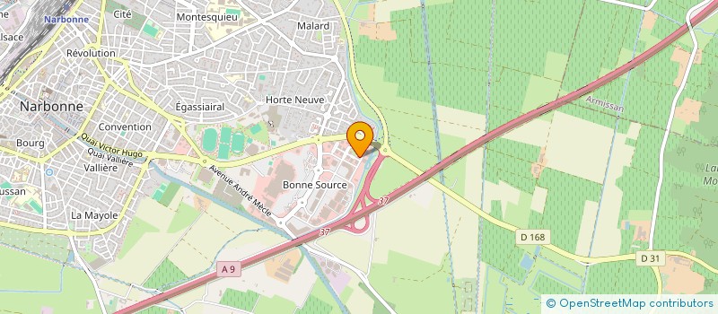 localisation de l'entreprise LA MAISON DES VIGNERONS à NARBONNE