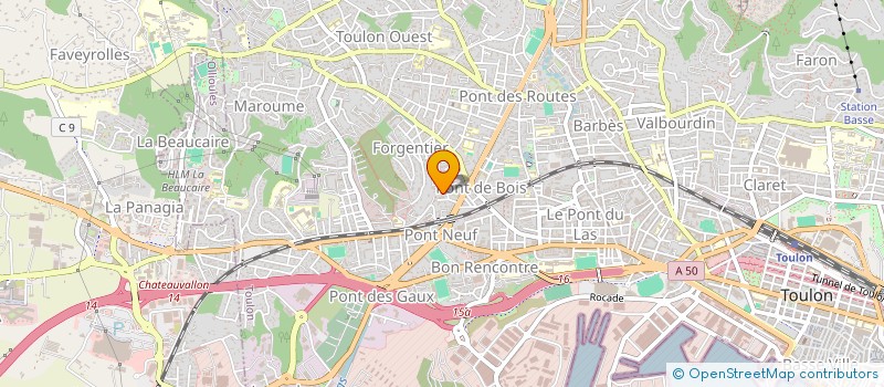 localisation de l'entreprise LA MAISON DES VIGNES  TOULON