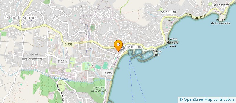 localisation de l'entreprise LA MAISON DES VINS à LE LAVANDOU