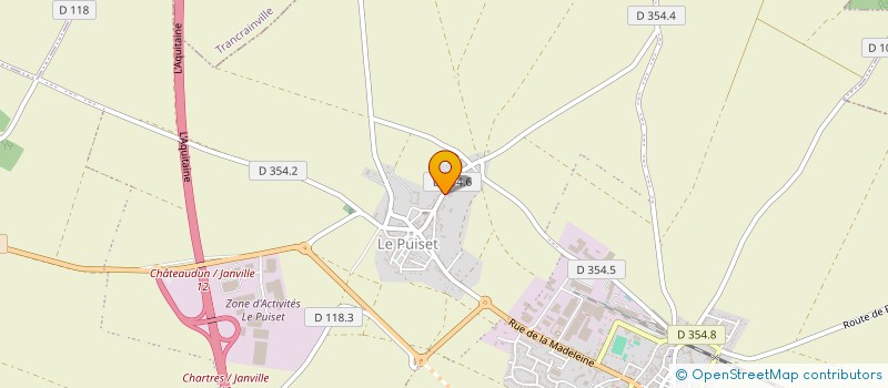 localisation de l'entreprise LA MAISON DRU à JANVILLE-EN-BEAUCE