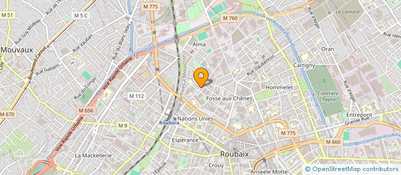 localisation de l'entreprise LA MAISON DU 2 ROUES à ROUBAIX