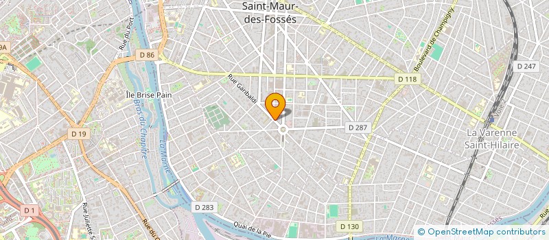localisation de l'entreprise LA MAISON DU BARBIER à SAINT-MAUR-DES-FOSSES