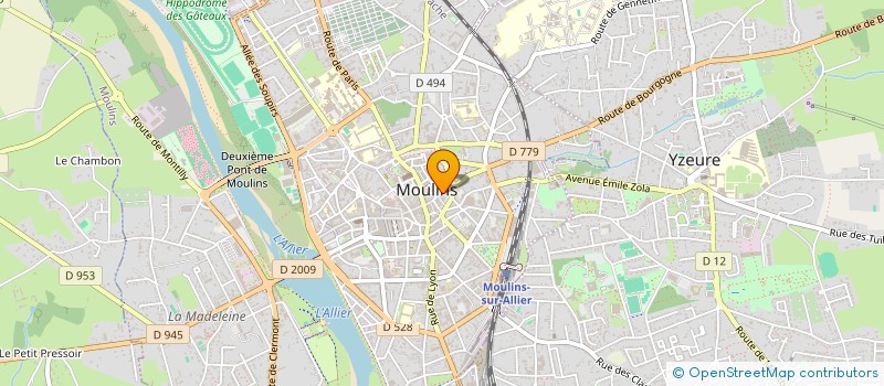localisation de l'entreprise LA MAISON DU BAS à MOULINS