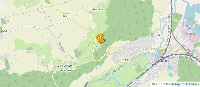 localisation de l'entreprise LA MAISON DU BATIMENT  SERQUIGNY
