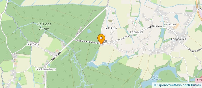 localisation de l'entreprise LA MAISON DU BOIS  LARNAUD